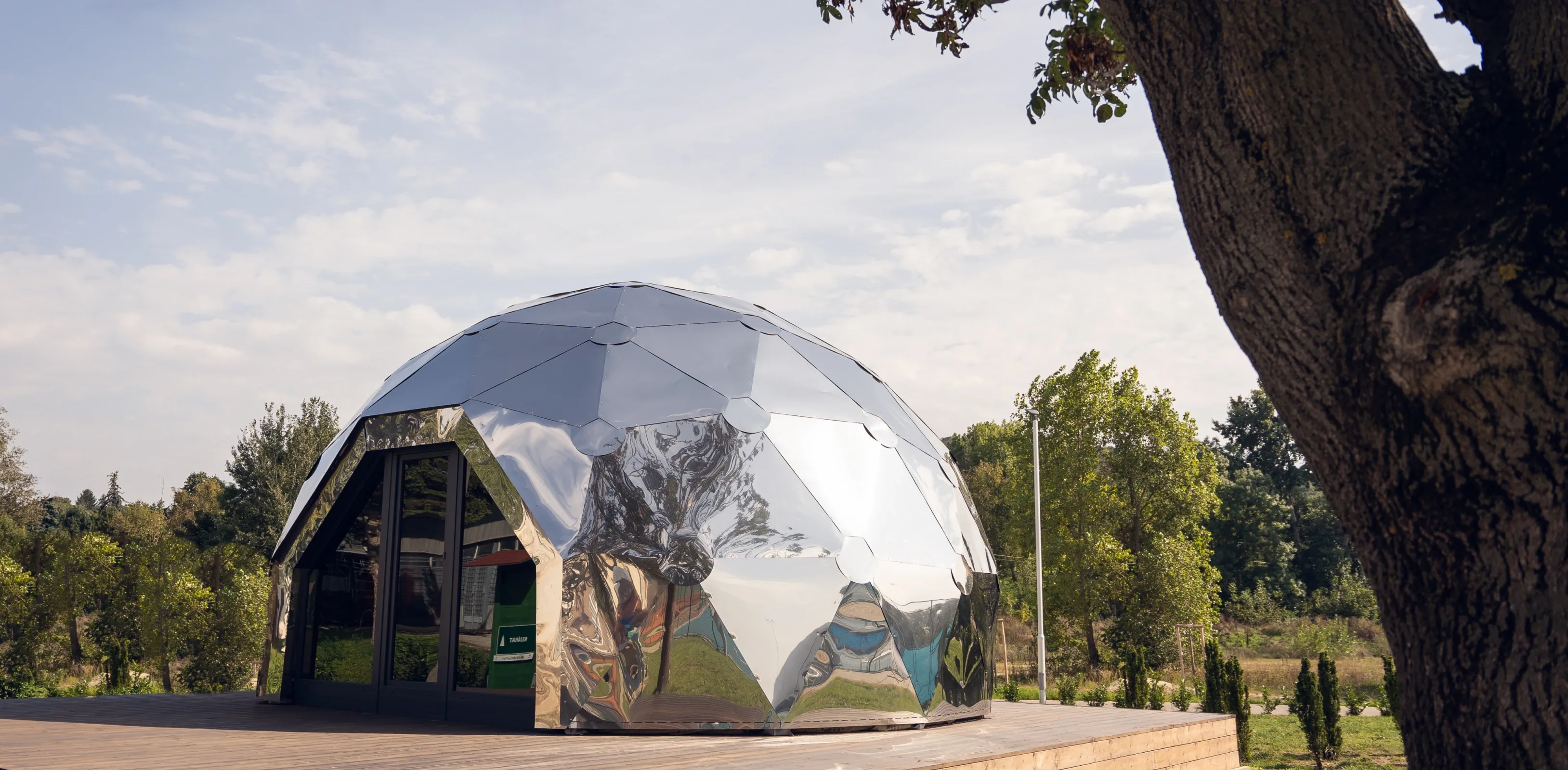Full exterior view of a Terra Lux healing dome